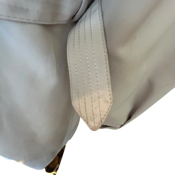 London Fog Womens VTG Trench Coat 8 Reg USA Jacket Zip Out Fur Lining & Belt - Picture 14 of 16